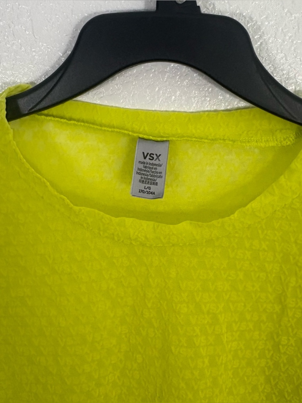 Victoria's Secret VSX Velvet Logo Mesh Shirt Burnout Festival Neon - Picture 5 of 7